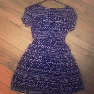 Purple and pink dress